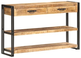 vidaXL Aparador 120x30x75 cm madeira de mangueira áspera maciça