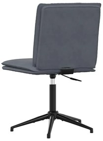 Cadeiras de jantar 6 pcs veludo cinzento-escuro
