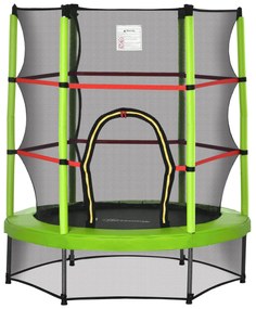 HOMCOM Trampolim Infantil Ø107 cm Trampolim para Crianças de 3-6 Anos