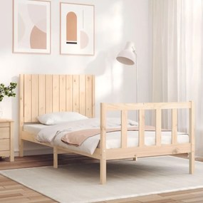 vidaXL Cama sem colchão 100x200 cm madeira de pinho maciça