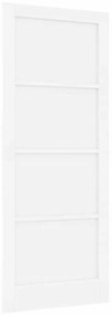Porta de Interior 'ORKDAL'Branca 86x211x4 cm Madeira Sólida de Pinheir