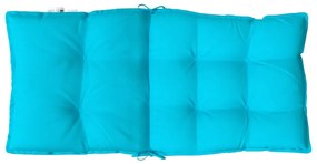 Almofadões cadeira encosto baixo 4 pcs tecido oxford turquesa