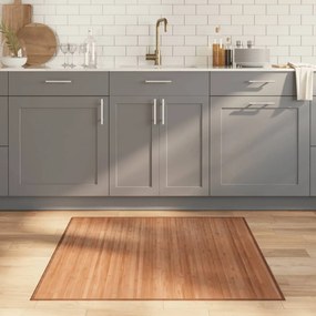 Tapete quadrado 100x100 cm bambu natural