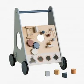 Carro Andador Multiactividades Em Madeira Bandile Kids Azul Cielo - Sklum