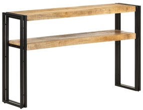 Mesa consola 120x30x75 cm madeira de mangueira áspera