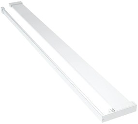 Divisória de chuveiro com prateleira vidro ESG/alumínio cromado