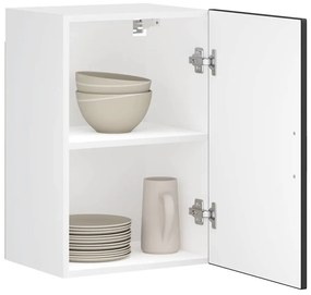 vidaXL Armário de parede de cozinha Porto madeira projetada preta
