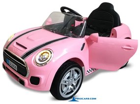 Carro eletrico crianças Mini Style 12V 2.4G Rosa