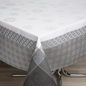 180x180 cm - Toalha de mesa Fateba - 100% algodão jacquard: Grey
