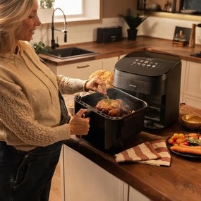 Fritadeira Airfryer com grelhador duplo Cecofry&Grill Smokin' 6500
