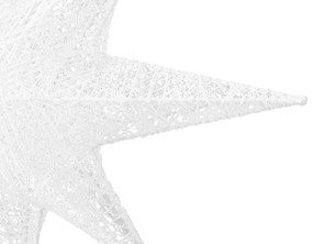 Decoração de parede em forma de estrela branca com LED 67 cm OSMA Beliani
