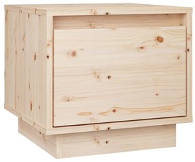 Mesa de cabeceira 35x34x32 cm madeira de pinho maciça