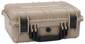 vidaXL Case Duro Areia 40,5 x 33 x 17,5 cm Polipropileno e ABS