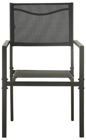 7 pcs conjunto de jantar para exterior aço