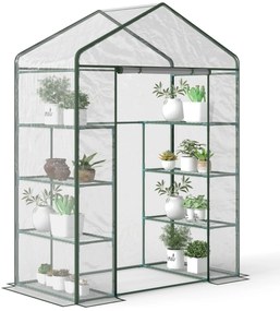 Estufa de Jardim Estufa para Cultivo de Plantas com 8 Prateleiras Cobe
