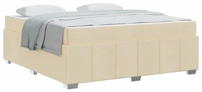 Estrutura da Cama Creme 180 x 200 cm tecido