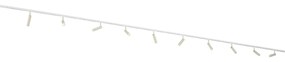 Modern railsysteem met 10 spots beige met wit 1-fase - Slimline Uzzy