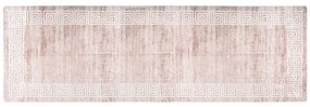 Tapete lavável antiderrapante 80x300 cm bege