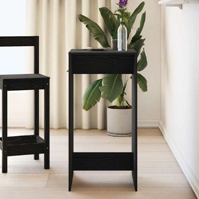 Mesa de Bar vidaXL Preto Carvalho 51x50x103,5 cm Madeira Engenharia