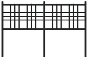 Cabeceira de cama 120 cm metal preto
