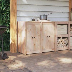 Portas de Cozinha Externa 2 pcs 50x9x82 cm Madeira Maciça de Pinho