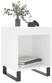 Mesas de cabeceira 2pcs 40x35x50 cm derivados de madeira branco