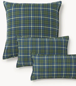 Fronha de almofada em flanela xadrez Linsay