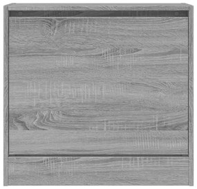 Sapateira 60x21x57 cm derivados de madeira sonoma cinza