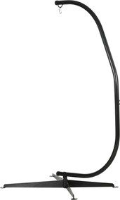 Suporte para cadeira suspensa, suporte para cadeira suspensa (CADEIRA NÃO INCLUIDA) com base em X e mola em forma de laço, capacidade de carga de 120