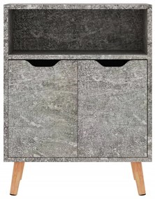 Aparador 60x30x72 cm derivados de madeira cinza cimento