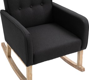 Cadeira de baloiço Dream Tecido preto