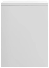 Mesas de cabeceira 2 pcs derivados de madeira branco brilhante