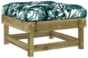 4 pcs conjunto lounge de jardim c/ almofadões pinho impregnado