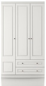 Roupeiro "Inci" – 105x182x50 cm – Branco - Design Moderno