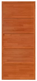 Porta de celeiro 90x208 cm madeira de pinho maciça castanho mel
