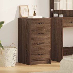 vidaXL Buffet Carvalho Castanho 40x41x75 cm Madeira Engenheirada