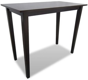 vidaXL Mesa de bar em madeira castanha