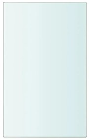 Prateleiras 2 pcs 20x12 cm vidro transparente