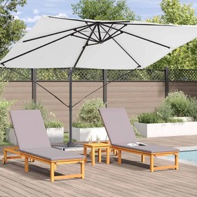 Guarda-Sol Cantilever Roma - Areia 352x251x260 cm em Alumínio
