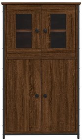 Aparador alto 62x32x106,5cm derivados madeira carvalho castanho