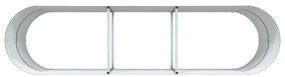 Cama Elevada para Jardim vidaXL Verde 320x80x81 cm em Aço Galvanizado