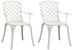 3 pcs conjunto de bistrô alumínio fundido branco