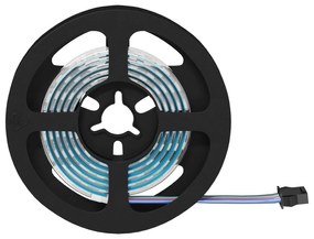 vidaXL Fita LED 4 pcs Preto e Transparente 120 x 0,8 x 0,3 cm