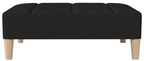 Apoio de pés 78x56x32 cm tecido preto