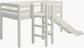 Cama alta para crianças em madeira de pinho com escorrega Classic