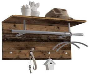 428783 FMD Bengaleiro de parede 72x29,3x34,5 cm castelo estilo antigo