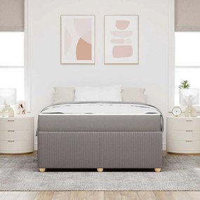 Estrutura da Cama Cinzento-acastanhado 140 x 200 cm tecido