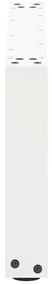 Pés para mesa de centro em formato de U, 2 peças, branco, 70x(30-31) c