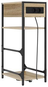 Armário de Cabeceira com gaveta Carvalho sonoma 40 x 27 x 76 cm