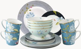 Conjunto de loiça em porcelana Gift, conjunto de 16